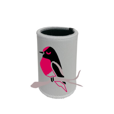 Red Capped Robin Stubby Holder Thumbnail