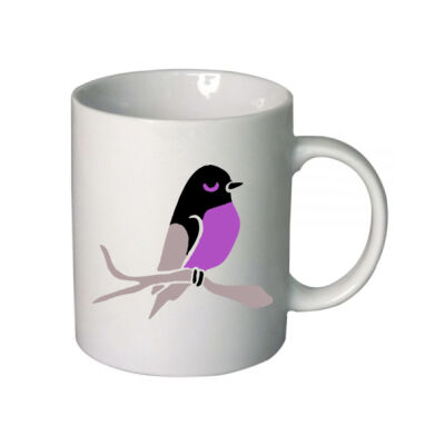 Pink Robin Mug Thumbnail